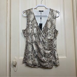 CABLE & GAUGE | Cable & Gauge NWT Snakeskin Wrap Tank Tap